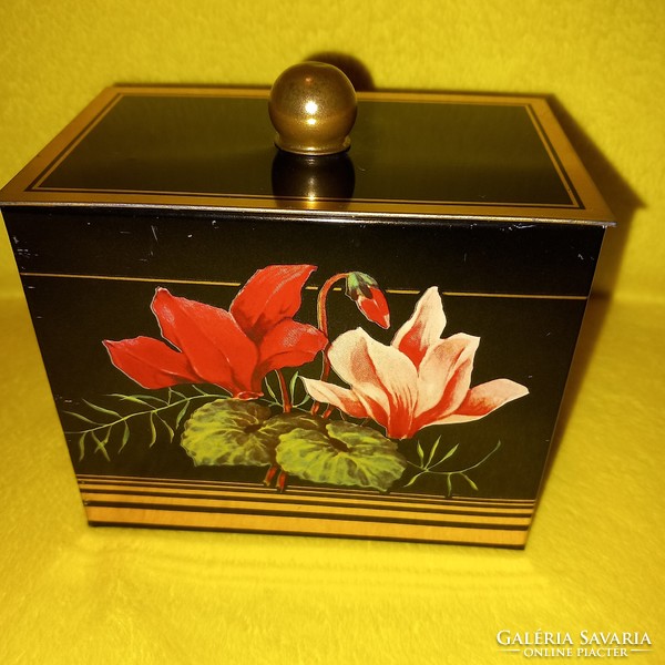 Metal, lidded tea herb holder, spice, gift box, storage box.