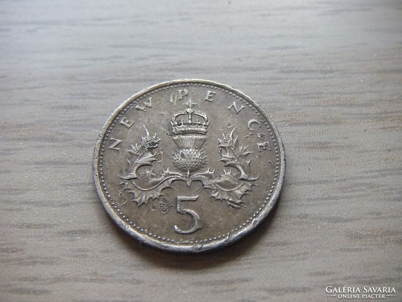 5 Penny 1978 England