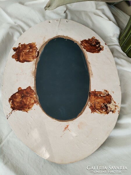 Butterflies - handmade ceramic mirror, 70s and 80s. - From the years
