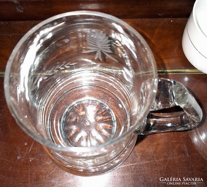 Polished crystal glass jug - immaculate - art&decoration