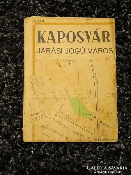 Kaposvár map 1958