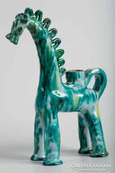 Wiener werkstätte style ceramic statue - giraffe sculpture