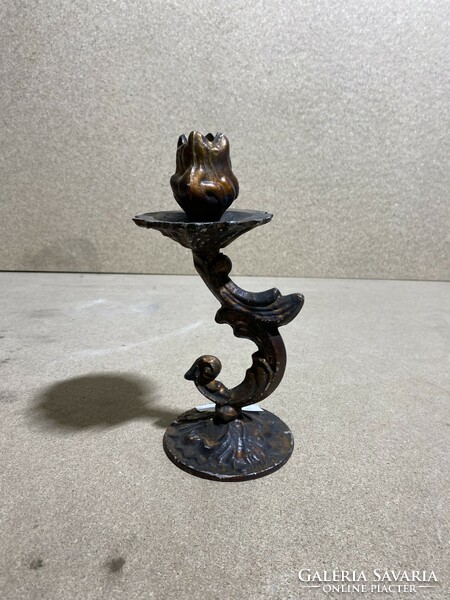 Candle holder, bronzed, Soviet from the 1950s, 22 cm. 2163