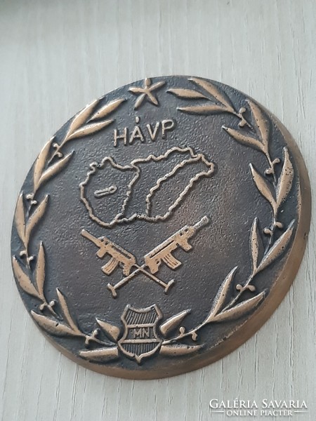 HÁVP  MN  Magyar néphadsereg bronz plakett a 70 es évekből