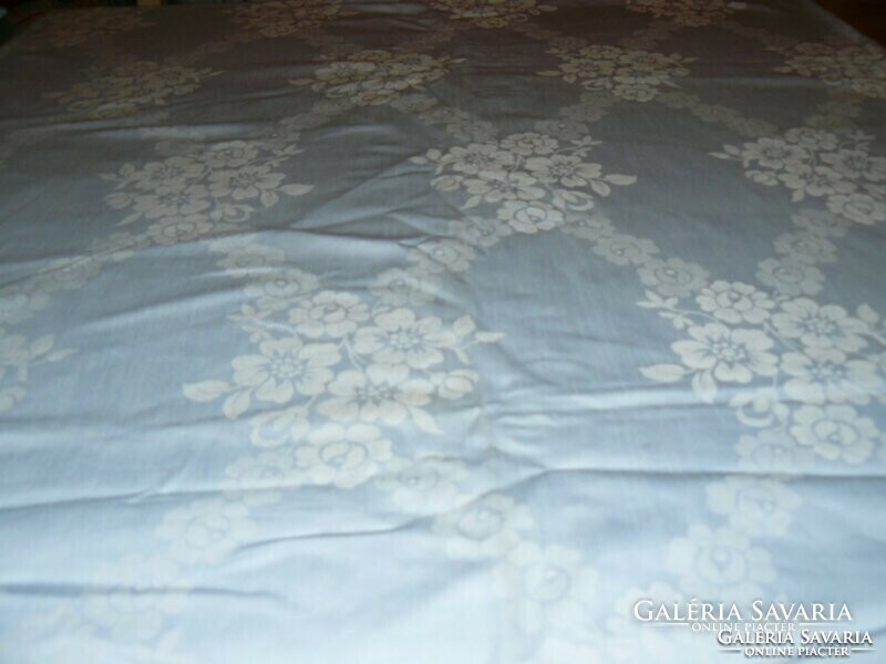 Beautiful antique vintage floral light blue damask duvet cover