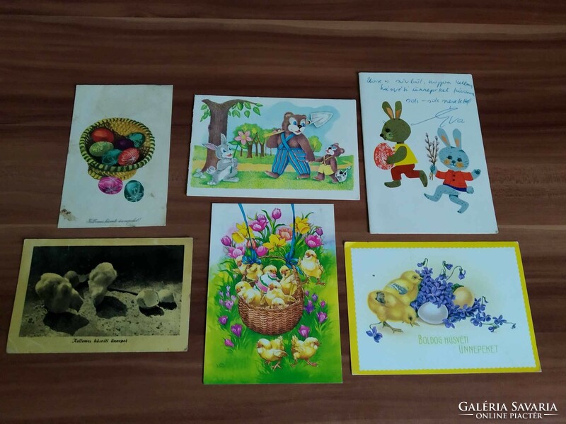 6 Easter cards in one
