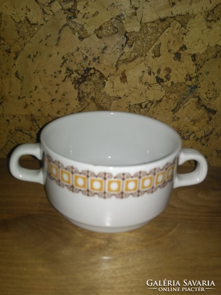 Lowland terracotta pattern cup, damaged