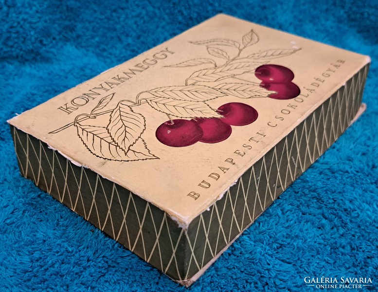 Régi csokis doboz, bonbonos doboz 1 (M4437)