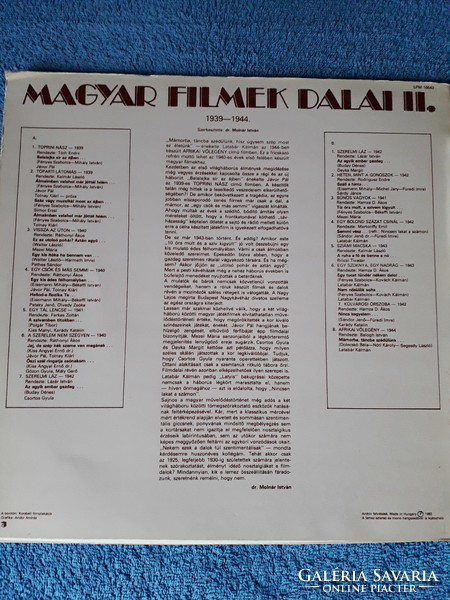 Magyar filmek dalai ll. /1983/
