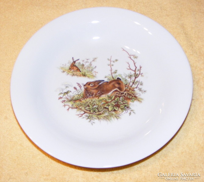 Bavaria rabbit porcelain deep plate