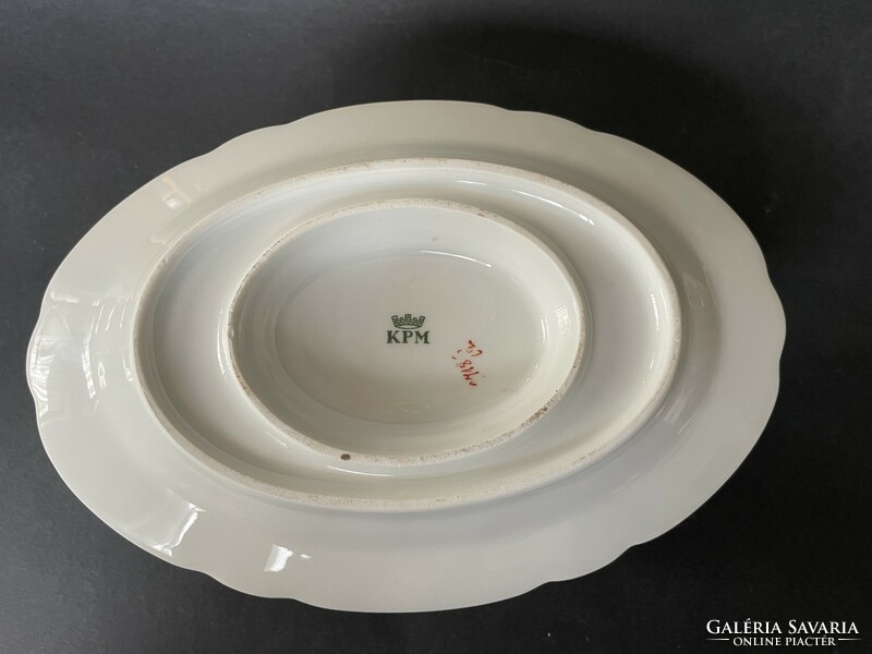 Kpm porcelain saucer baroque pattern