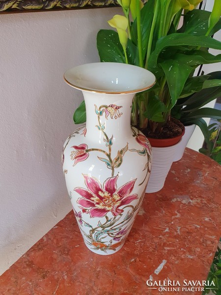 Zsolnay orchidea mintás nagy váza