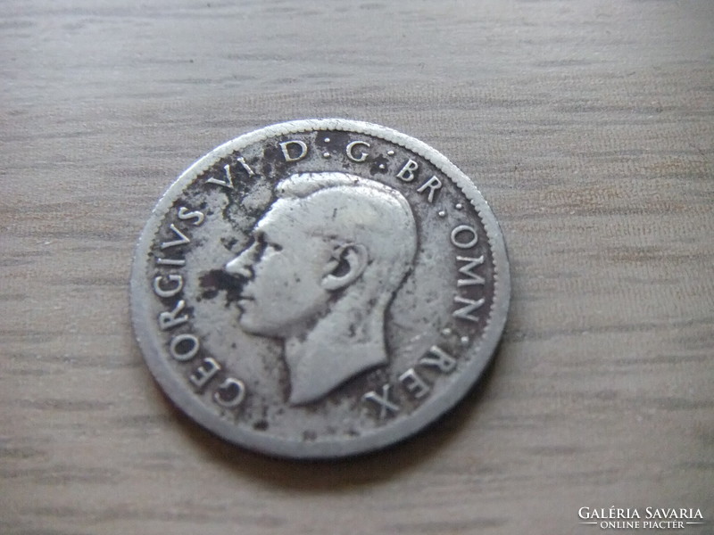 1 Shilling  1947   Anglia  ( Skócia címer Szemben ülő oroszlán a Korona  felett  )