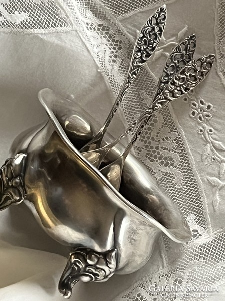 Silver plated spice spoon