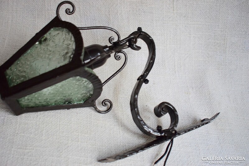 Wrought iron wall arm, wall lamp 23 x 12 x 28 cm works!