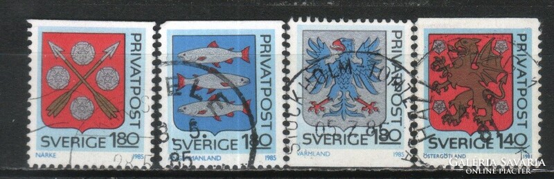 Svéd 0966 Mi 1330-1333      1,20 Euró