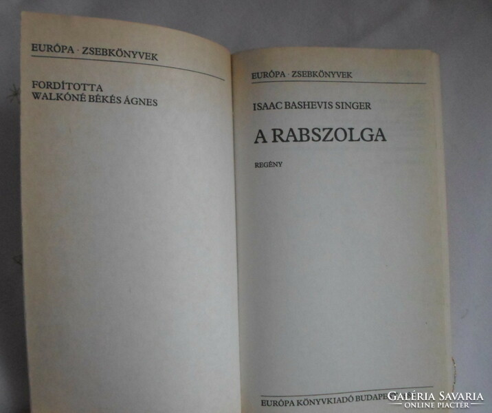 Isaac Bashevis Singer: A rabszolga (Európa, 1986)