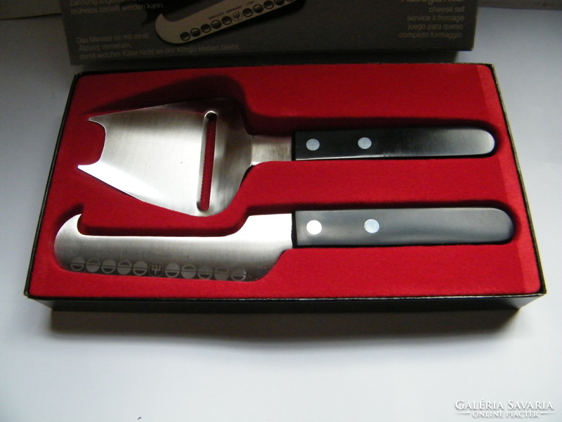 Solingen Dreizack sajtszeletelő és sajtvágó kés készlet 2 db-os