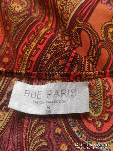 Rue Paris 36-os alkalmi, keleti mintás, fordros parti ruha