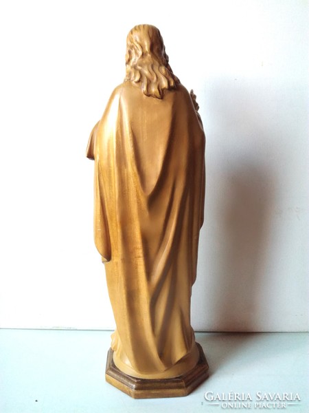 Jézus szíve nagyméretű 40 cm magas juharfa szobor