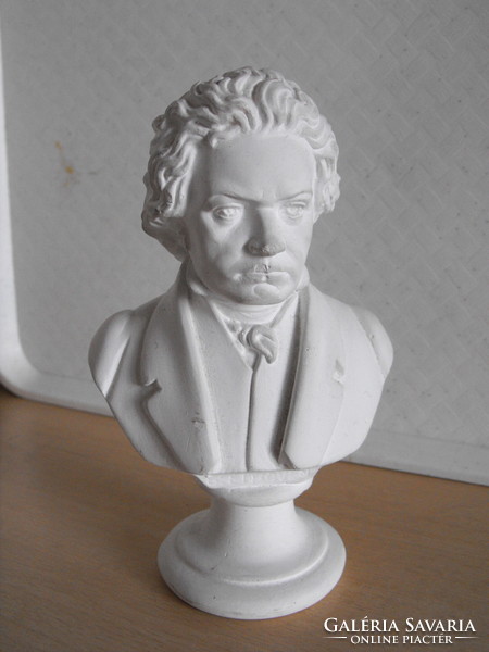 Beethoven mellszobor gipsz jelzett A. Giannelli