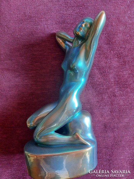 Zsolnay eosin female nude 24 cm