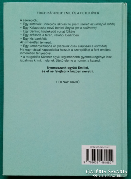 'Erich Kästner: Emil és a detektívek > Gyermek- és ifjúsági irodalom > Detektívregény