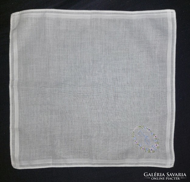 Régi  textil zsebkendő 5db