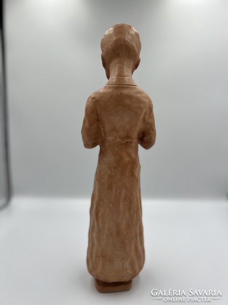 Ceramic statue of Margit Kovács