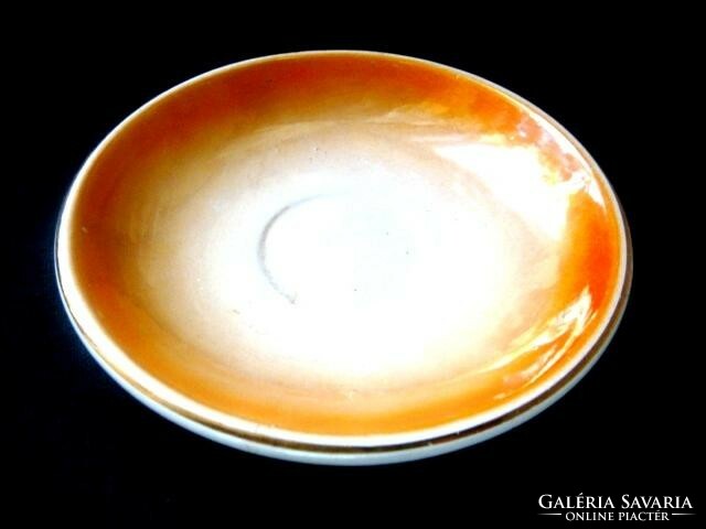 Eosino cute orange small plate, pearlescent ceramic