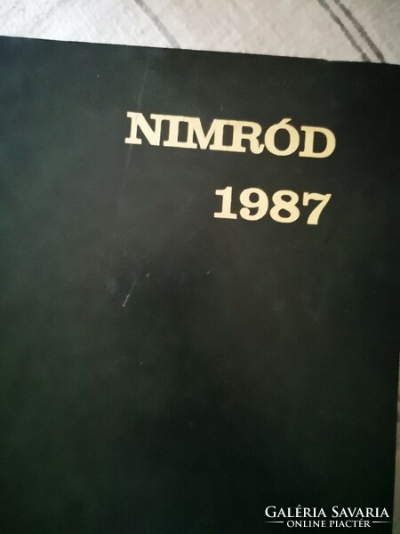 1987 publications of Nimród hunting magazine, bound, bound, with appendices.