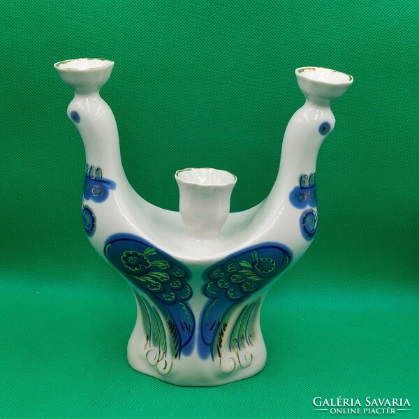 Retro polonne porcelain candle holder