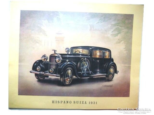 Oldtimer-Album Nr.2 autó modell, komplett 1931-1939-ig, 20 nagy kép