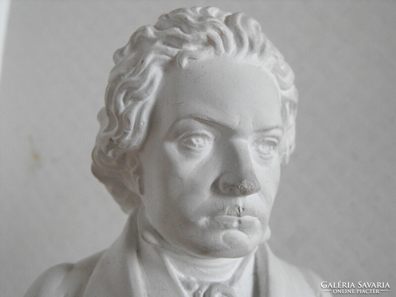 Beethoven mellszobor gipsz jelzett A. Giannelli