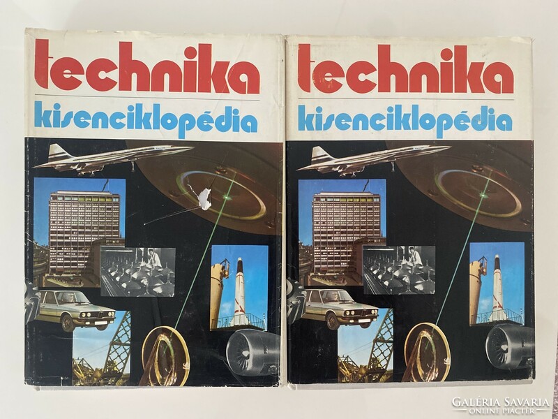 Small encyclopedia of technology 2 volumes (1194 pages) technical book publisher, Budapest 1975.
