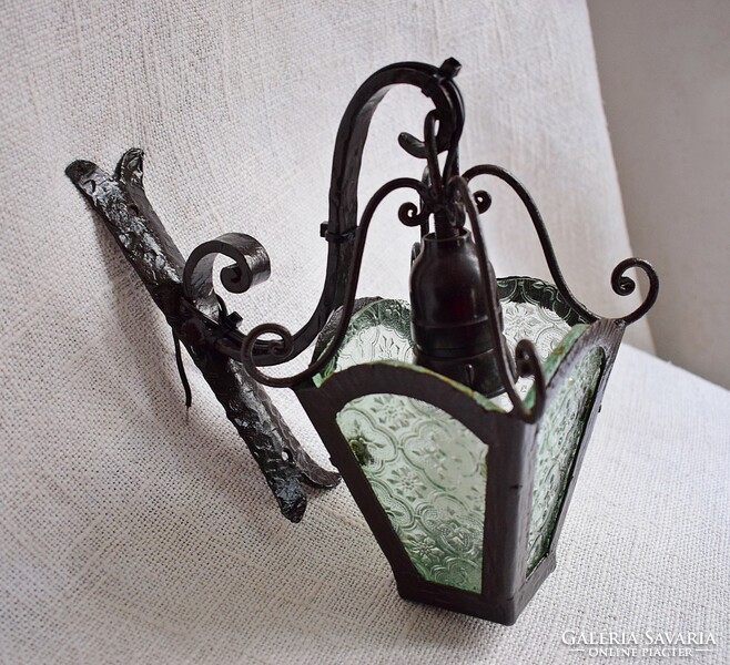 Wrought iron wall arm, wall lamp 23 x 12 x 28 cm works!