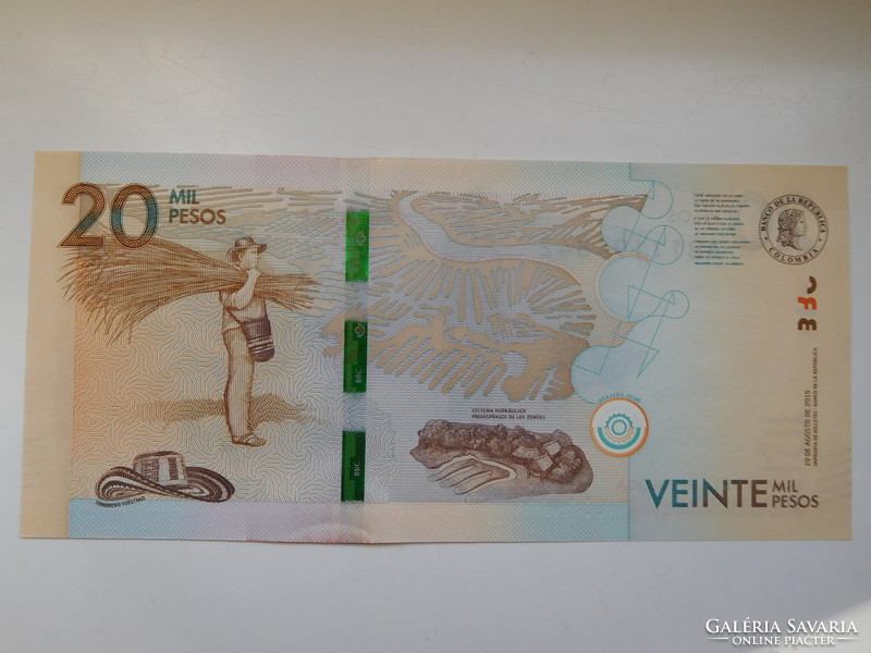 Colombia 20000 pesos 2015 unc