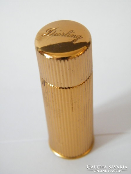 Vintage christian dior diorling mini perfume holder with refillable bottle