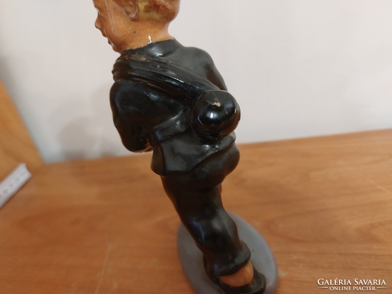(K) Kis kéményseprő kerámia szobor 16 cm