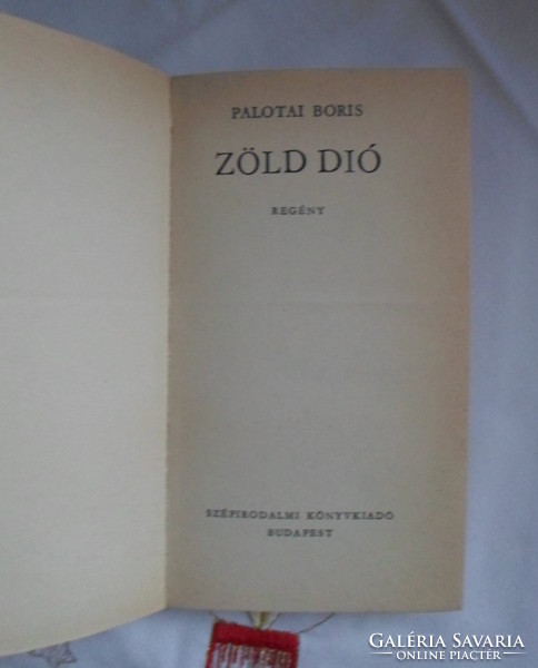 Palotai Boris: Zöld dió (Szépirodalmi zsebkönyvtár, 1978)