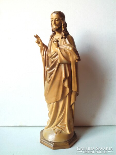 Jézus szíve nagyméretű 40 cm magas juharfa szobor