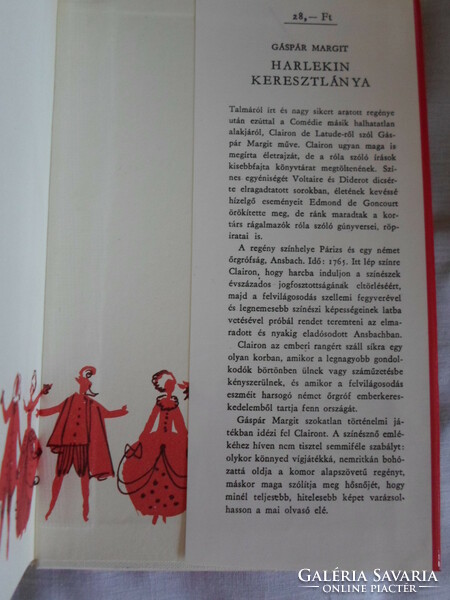 Gáspár Margit: Harlekin keresztlánya (Szépirodalmi, 1978; magyar irodalom, regény)