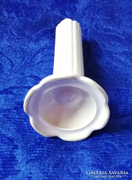 Porcelán gyertyatartó aranyozott 17 cm