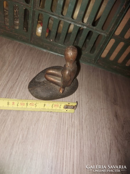 Little Mermaid, metal statue, bronzed