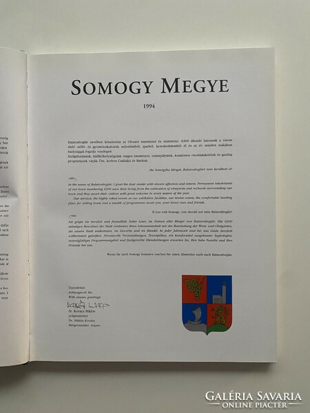 Somogy county 1994, album illustrated with large photographs, 122 pages