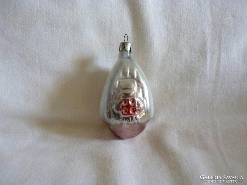 Old glass Christmas tree decoration - cottage!