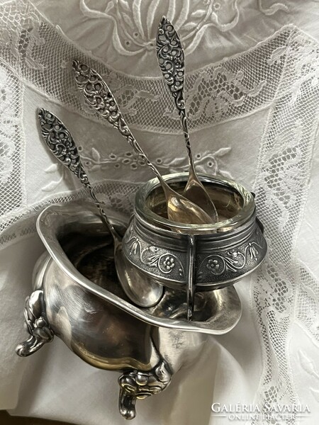 Silver plated spice spoon