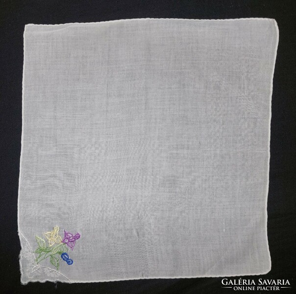 Régi  textil zsebkendő 5db