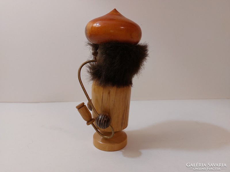 Füstölő fa figura oszmán férfi 17 cm