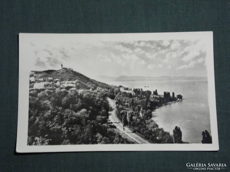 Képeslap, Balaton, Tihany látkép részlet